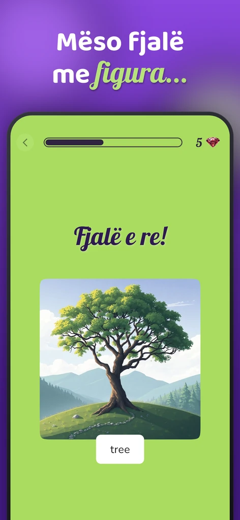 Mësimi i një fjale të re me anë të një figure