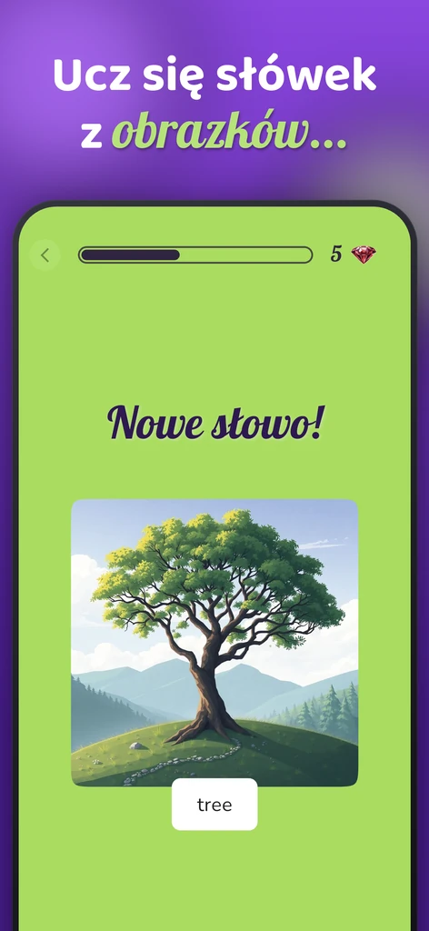 Nauka nowego słowa z obrazka