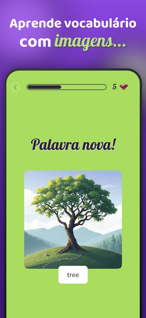 Aprender uma palavra nova a partir de uma imagem